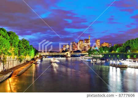 City, urban view of Paris from Seine river.France City, urban view of Paris from Seine river.France 8777606