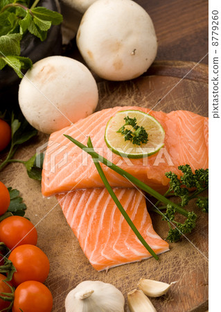 photo : salmon fillet