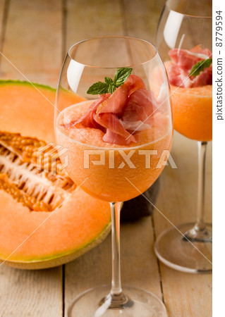 Ham and Melon Cocktail Ham and Melon Cocktail 8779594