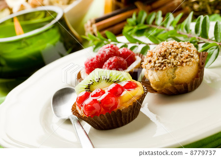 Pastries with fruits 8779737