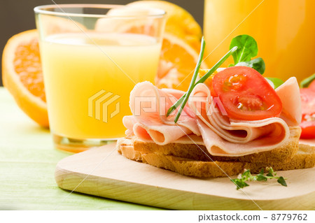 Delicious Toast and Orange Juice 8779762