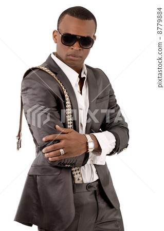 Stylish business man with his hands folded Stylish business man with his hands folded 8779884