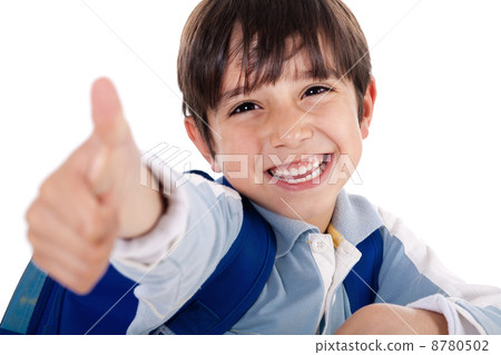 Cute boy showing ok sign Cute boy showing ok sign 8780502