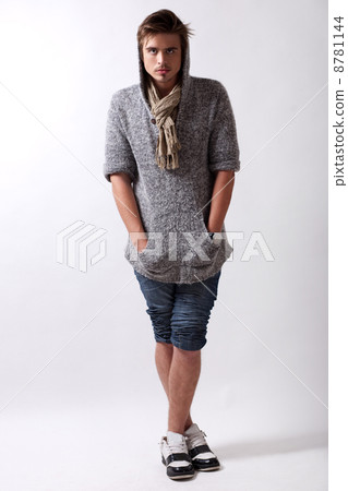 Handsome young guy, full length view Handsome young guy, full length view 8781144