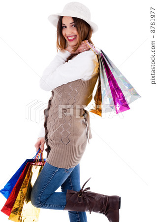 young women enjoyed shopping a young women enjoyed shopping a 8781977