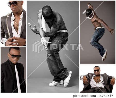Young stylish black men Young stylish black men 8782316