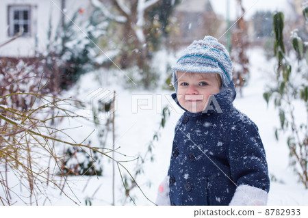 Portrait of little boy on beautiful winter day 8782933