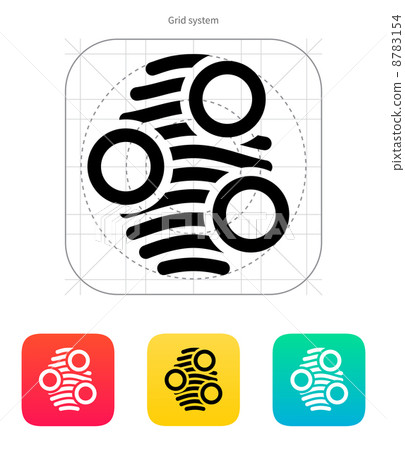 Fingerprint arch type scan icon. 8783154