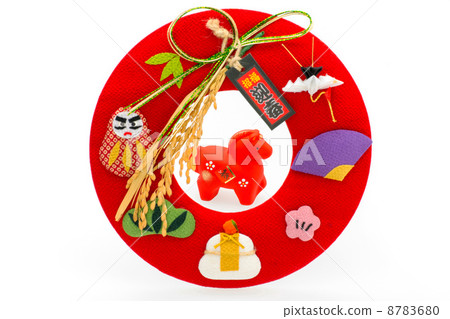 Horse and New Year decorations 8783680