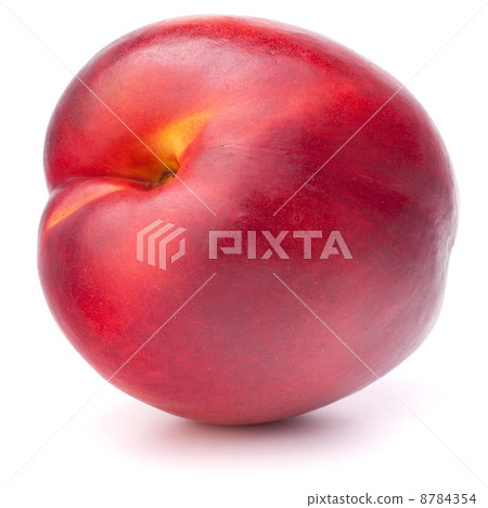Nectarine fruit isolated on white background cutout 8784354