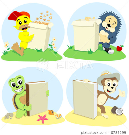 cartoon animals represent 8785299
