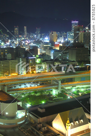 Night view of Kobe city 8785825