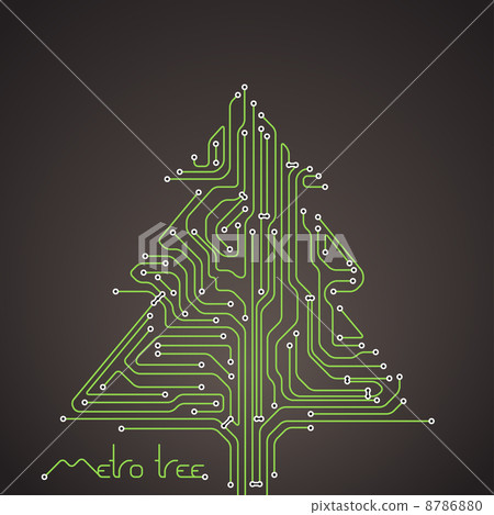 Abstract metro scheme christmas card Abstract metro scheme christmas card 8786880