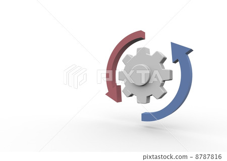 齒輪和箭頭 齒輪和箭頭 8787816