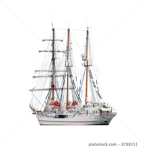 Barquentine isolated on white 8789151