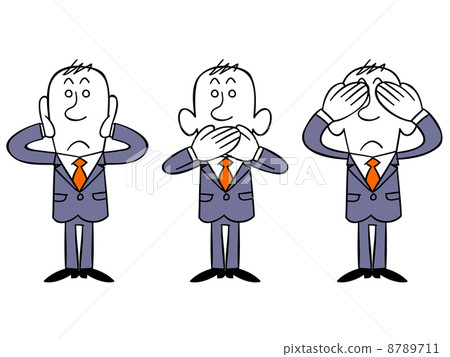 不要看·不要說·我聽不到商人三隻猴子 8789711