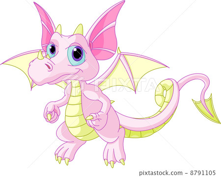 Cartoon baby dragon 8791105