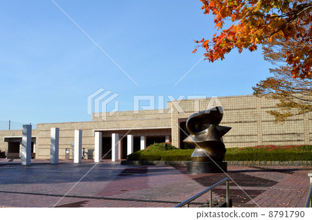 Miyagi prefectural art museum in autumn Miyagi prefectural art museum in autumn 8791790