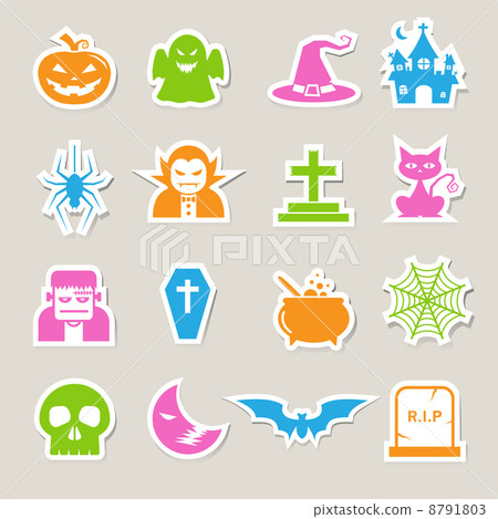 Halloween icon set. 8791803