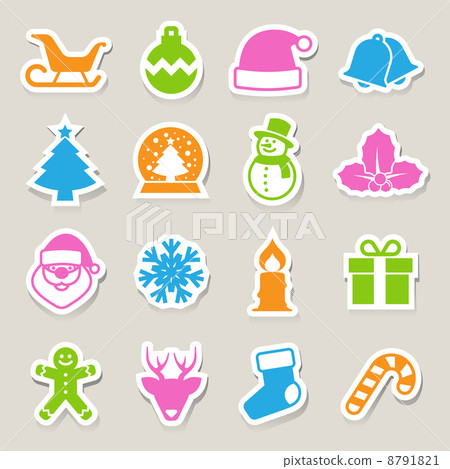 Christmas icon set 8791821