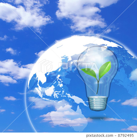 Wakaba in the light bulb / transparent earth Wakaba in the light bulb / transparent earth 8792495