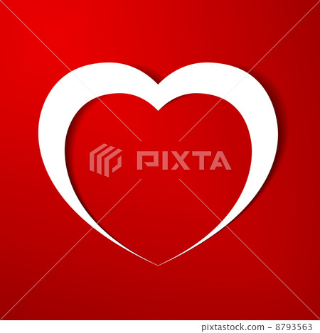 Abstract  Heart paper background.Illustration eps10 8793563