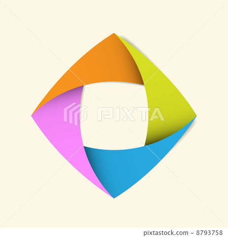 Abstract origami banner background. 8793758