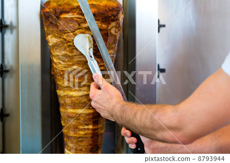 Kebab - hot Doner with fresh ingredients 8793944