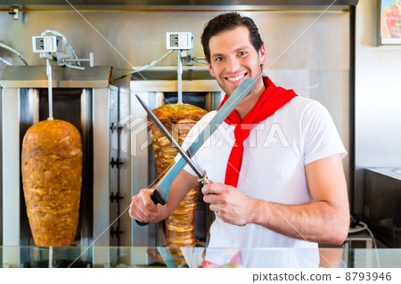 Kebab - hot Doner with fresh ingredients 8793946