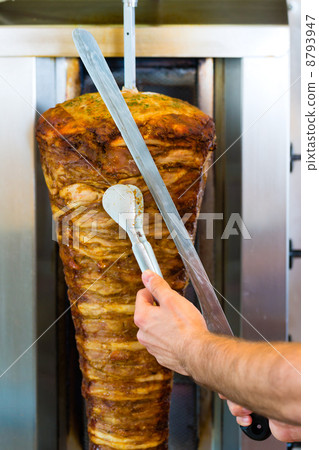 Kebab - hot Doner with fresh ingredients 8793947