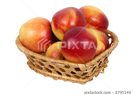 nectarine in basket nectarine in basket 8795149