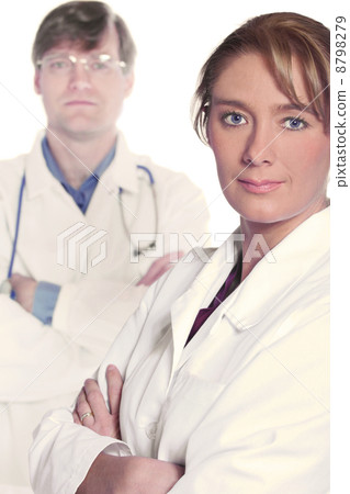Medical team of serious doctors Medical team of serious doctors 8798279
