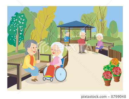 老年人·公園 8799048