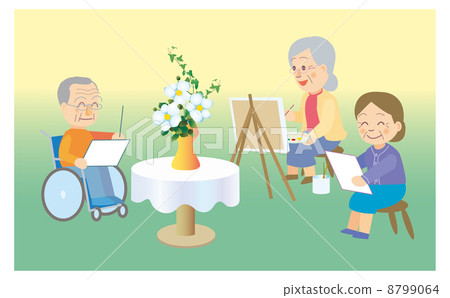 老年人·繪畫 8799064