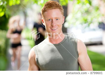 Portrait of young man smiling Portrait of young man smiling 8799601