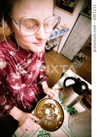 Old Lady Abstract 8801213