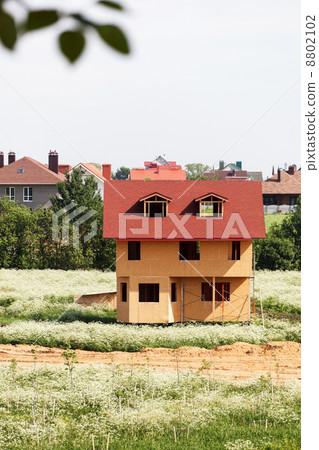 Unfinished wooden house Unfinished wooden house 8802102