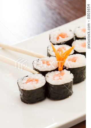 sushi with chopsticks 8803654