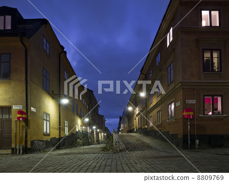 Colorful back alley 8809769