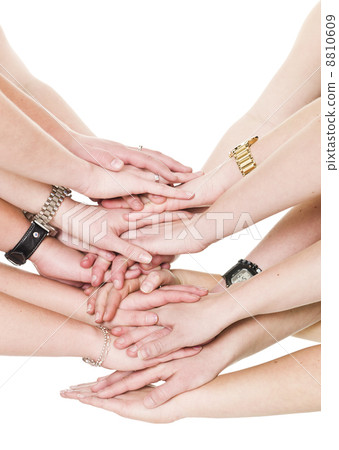 Large group of hands 8810609