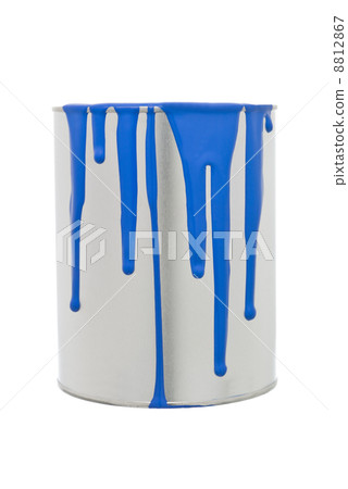 Paint Can with Blue spill 8812867