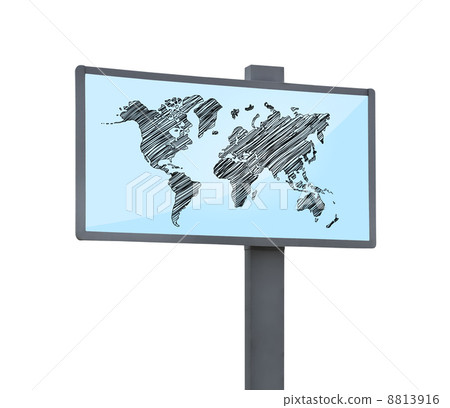 billboard with world map billboard with world map 8813916