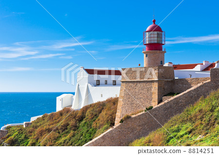 Lighthouse of Cabo Sao Vicente, Sagres, Portugal Lighthouse of Cabo Sao Vicente, Sagres, Portugal 8814251