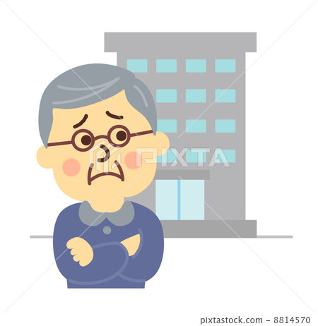 在祖父大樓前思考 8814570