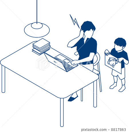 在家工作的女商人 8817863