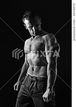 handsome muscle man handsome muscle man 8818850