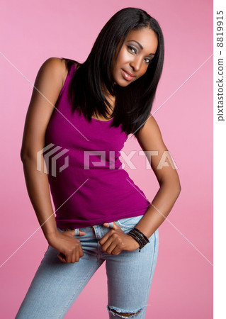Smiling Black Woman Smiling Black Woman 8819915