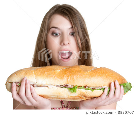 Girl Eating Food 8820707
