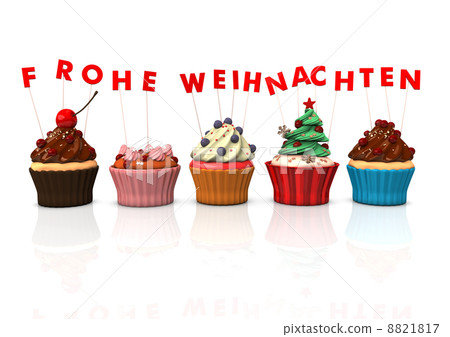 Cupcakes Merry Christmas 8821817