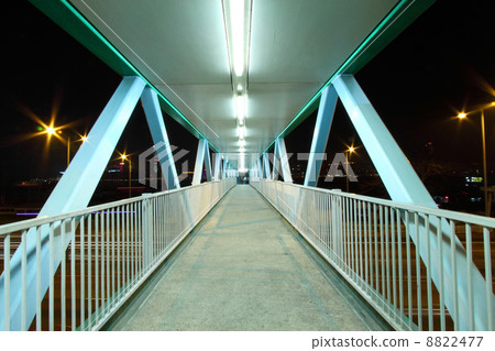 Footbridge at night 8822477